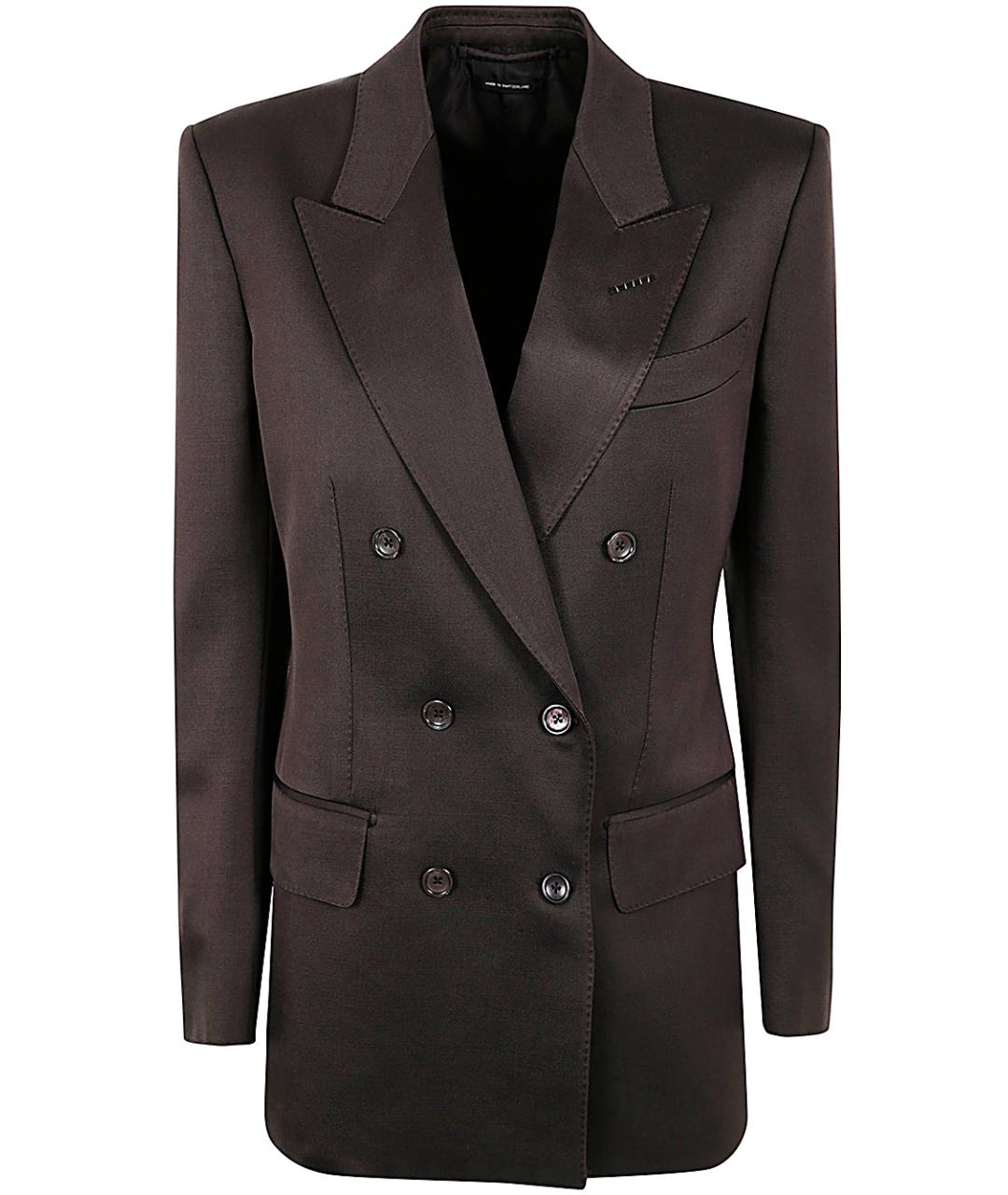 TOM FORD Коричневый шерстяной жакет/пиджак, фото 1
