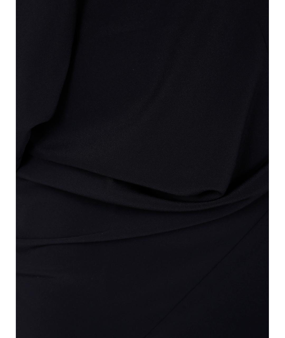 RICK OWENS Черное шелковое платье, фото 3