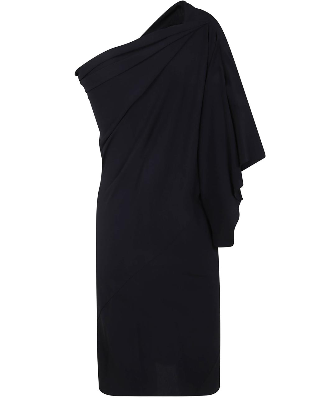 RICK OWENS Черное шелковое платье, фото 2