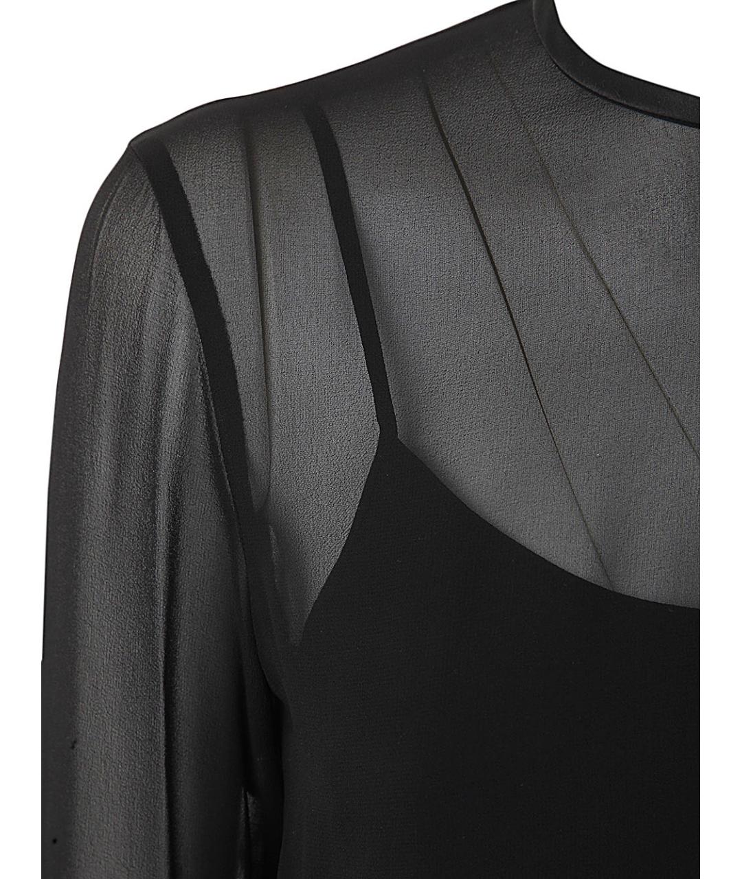 MAX MARA Черный шелковый джемпер / свитер, фото 3