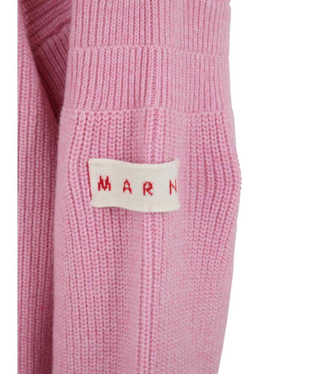 MARNI Розовый хлопковый джемпер / свитер, фото 3