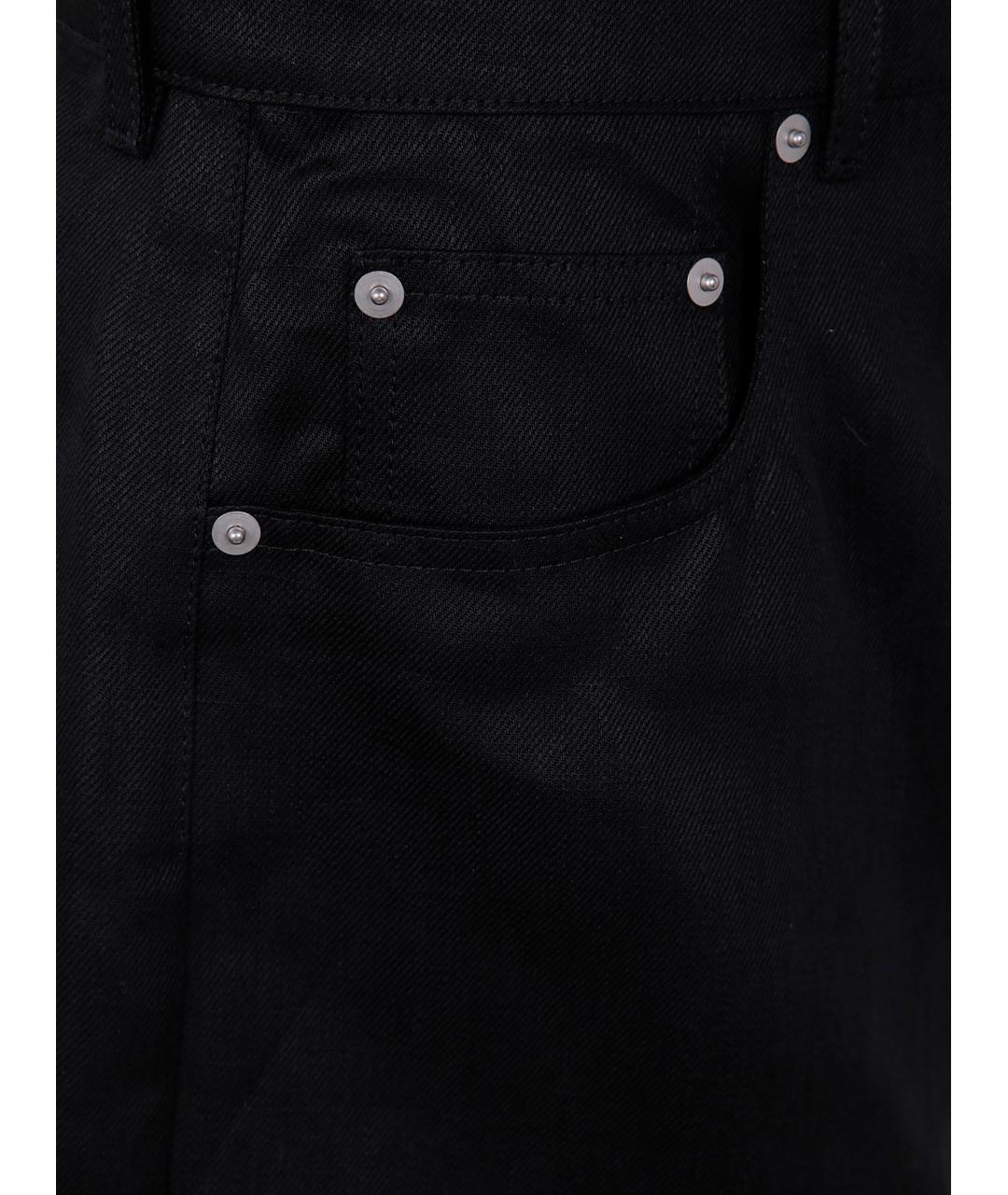 RICK OWENS Черные хлопковые шорты, фото 3