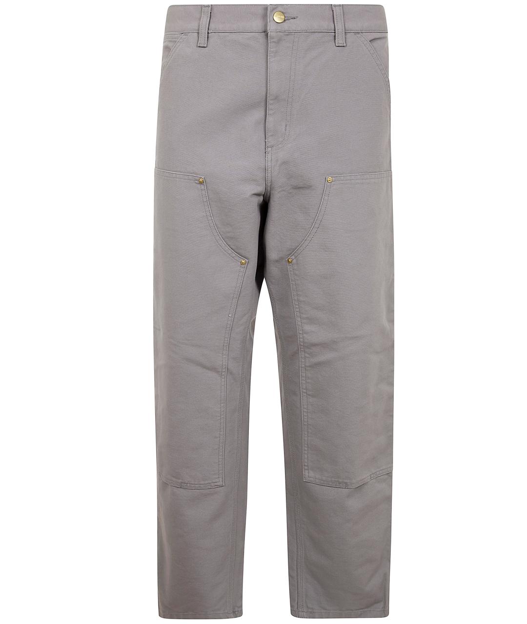 CARHARTT WIP Серые хлопковые повседневные брюки, фото 1