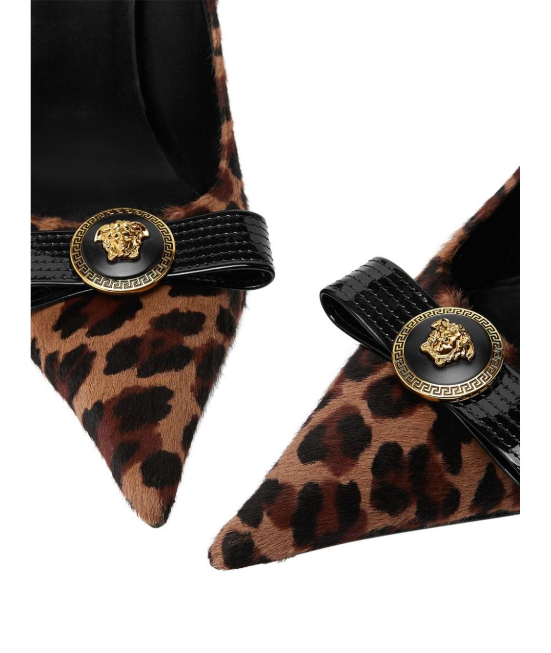 VERSACE Коричневые туфли, фото 5