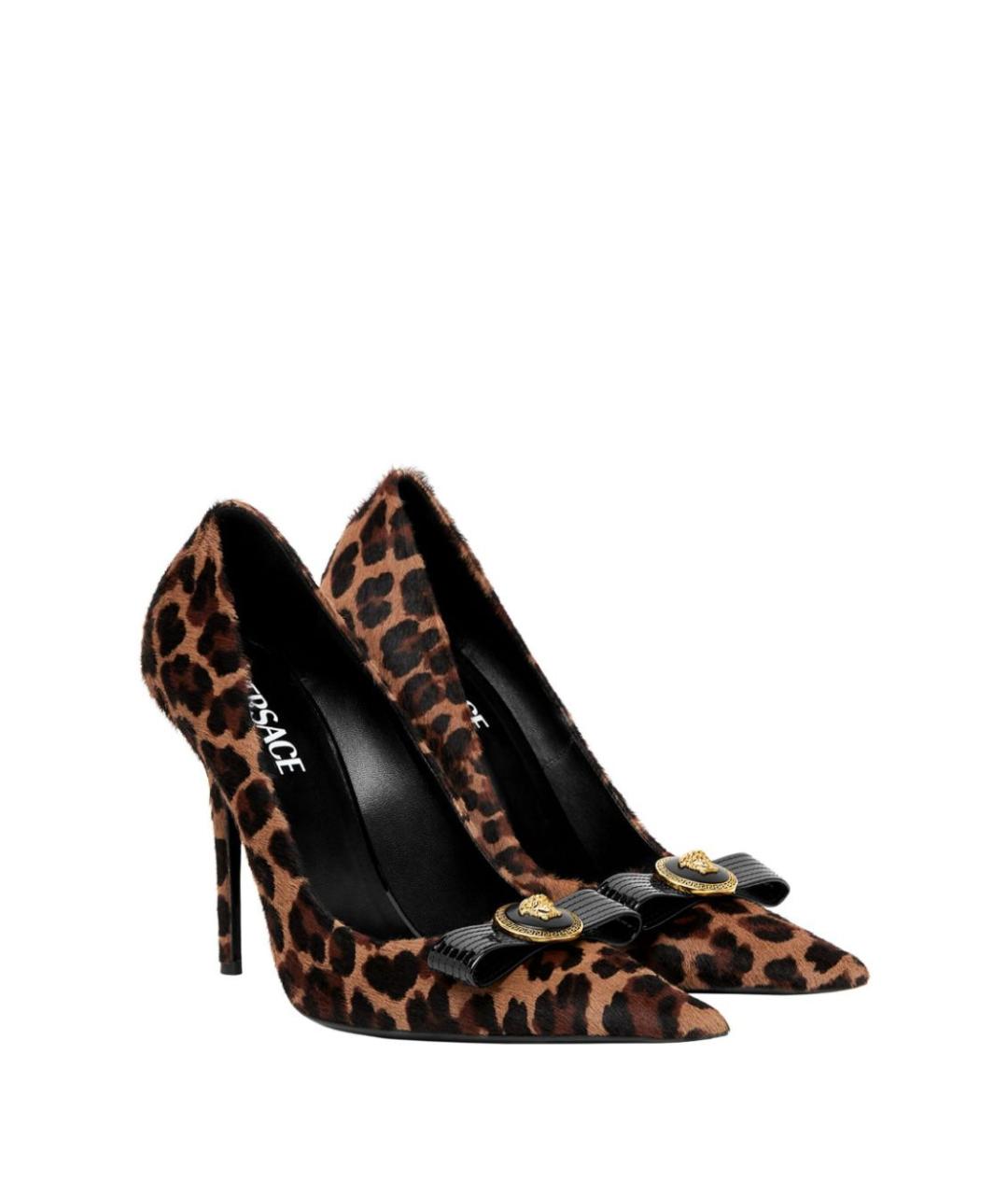 VERSACE Коричневые туфли, фото 4