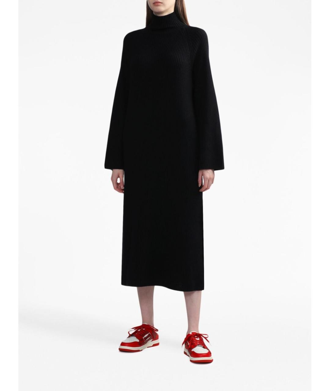 A.P.C. Темно-синее шерстяное повседневное платье, фото 4