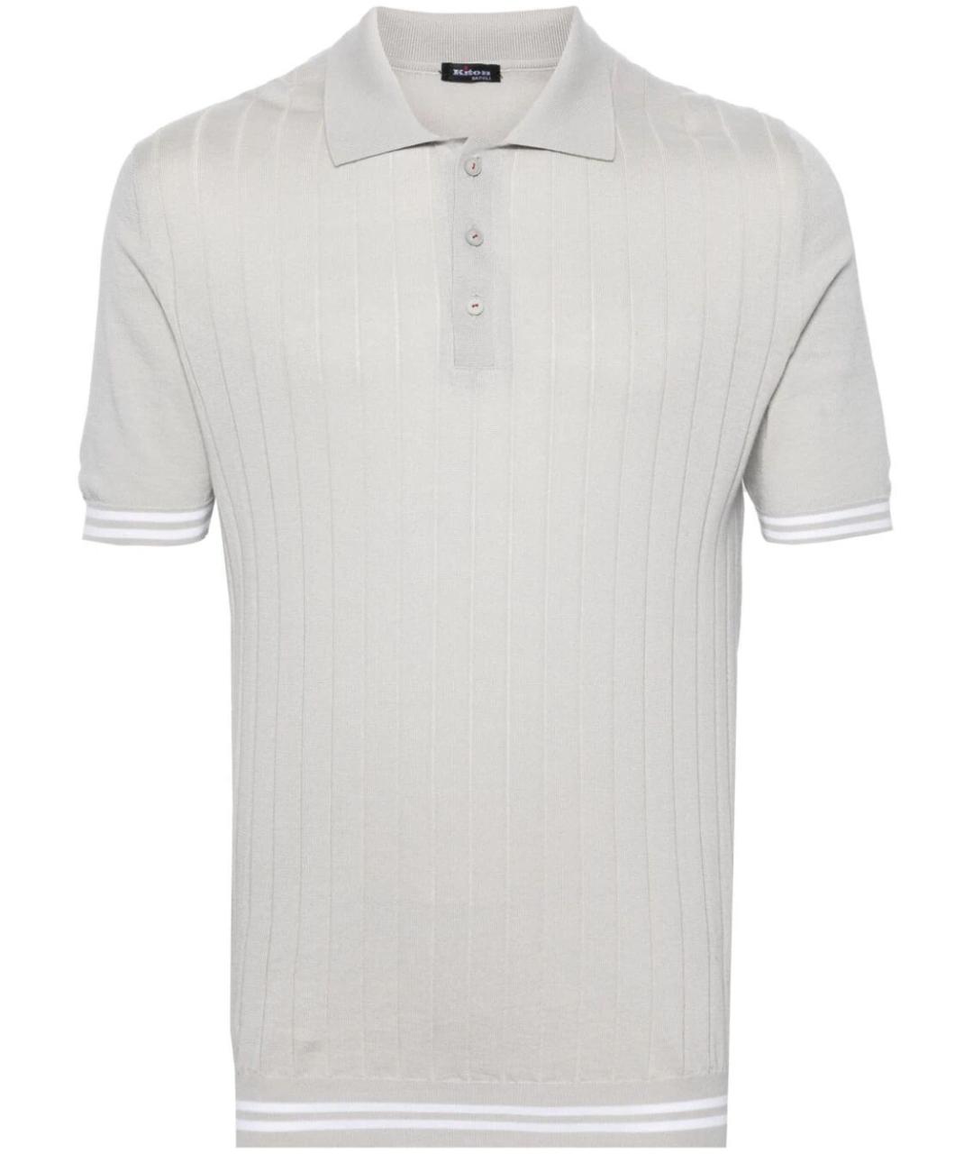 KITON Серая хлопковая футболка, фото 1