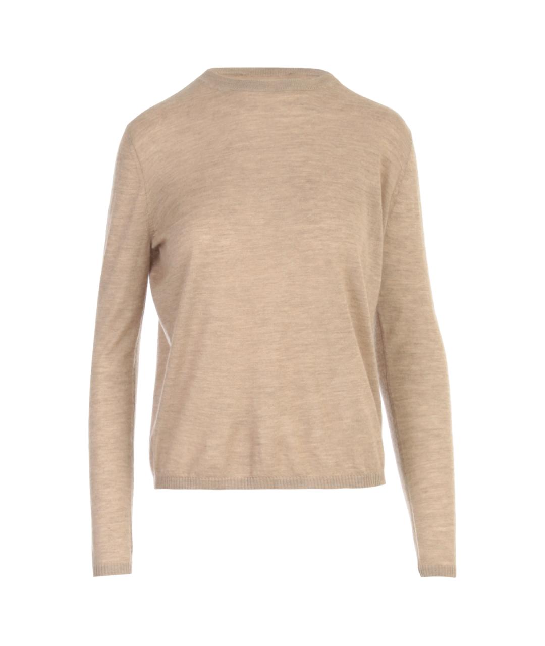 MAX MARA Бежевый кашемировый джемпер / свитер, фото 1