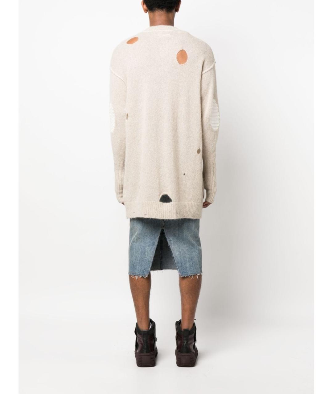 MAISON MARGIELA Бежевое хлопковое повседневное платье, фото 3