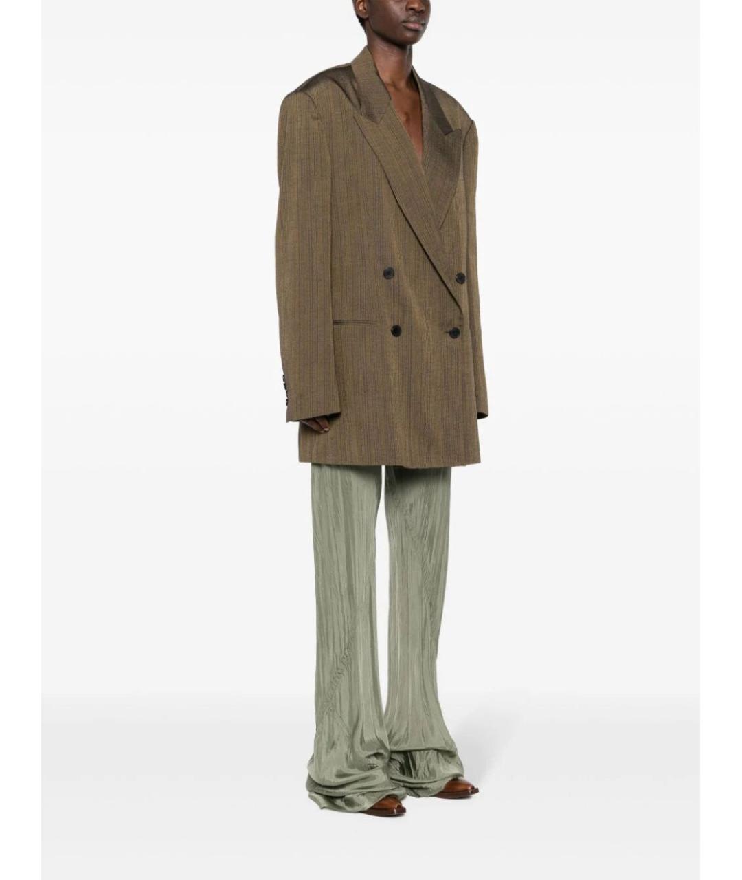 DRIES VAN NOTEN Коричневый хлопковый жакет/пиджак, фото 4