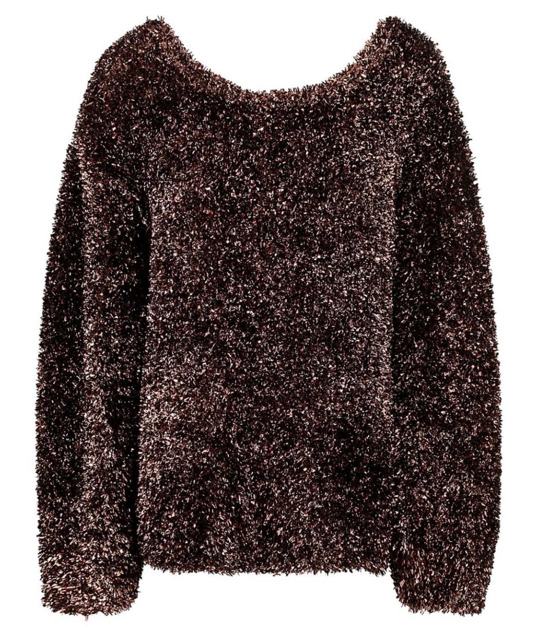 DRIES VAN NOTEN Коричневый полиэстеровый джемпер / свитер, фото 1