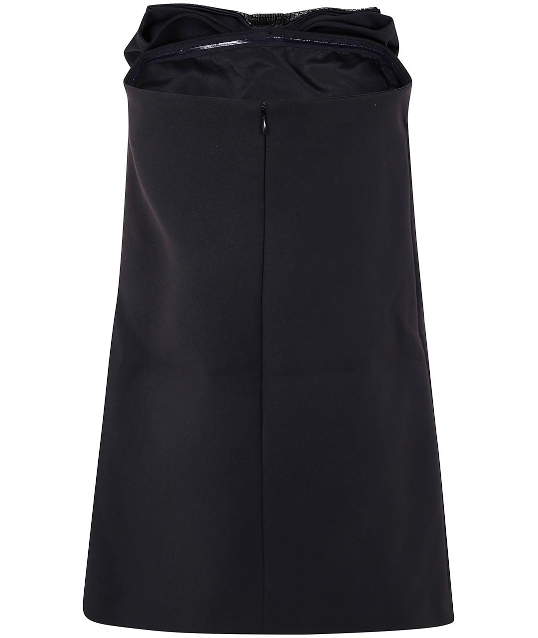 SELF-PORTRAIT Темно-синее полиэстеровое повседневное платье, фото 2