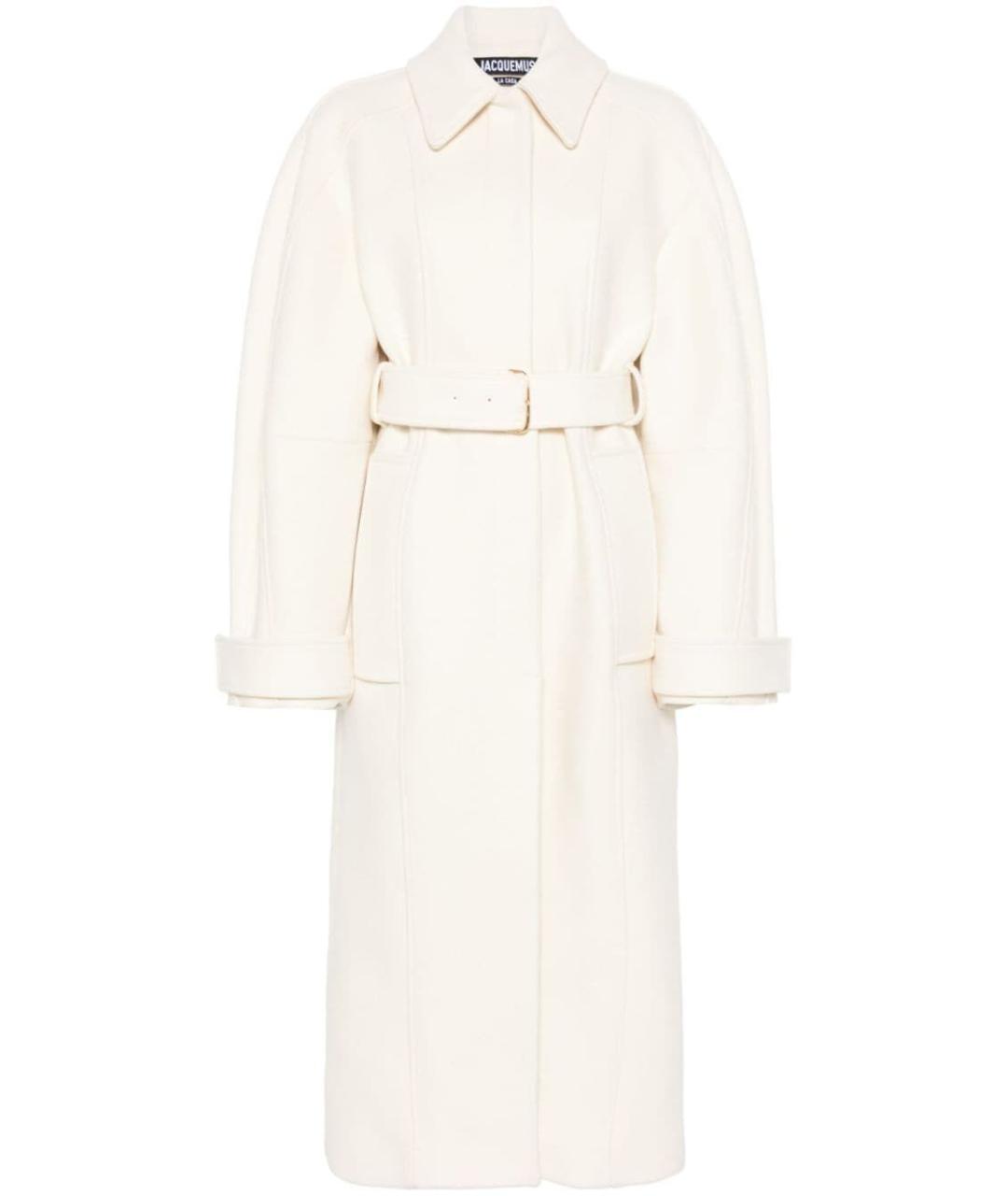 JACQUEMUS Бежевое шерстяное пальто, фото 1