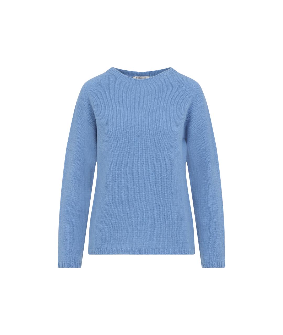 'S MAX MARA Голубой кашемировый джемпер / свитер, фото 1