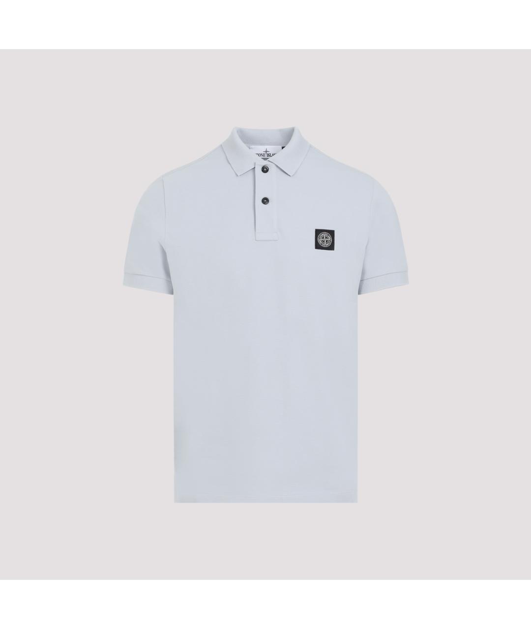 STONE ISLAND Голубая хлопковая футболка, фото 2