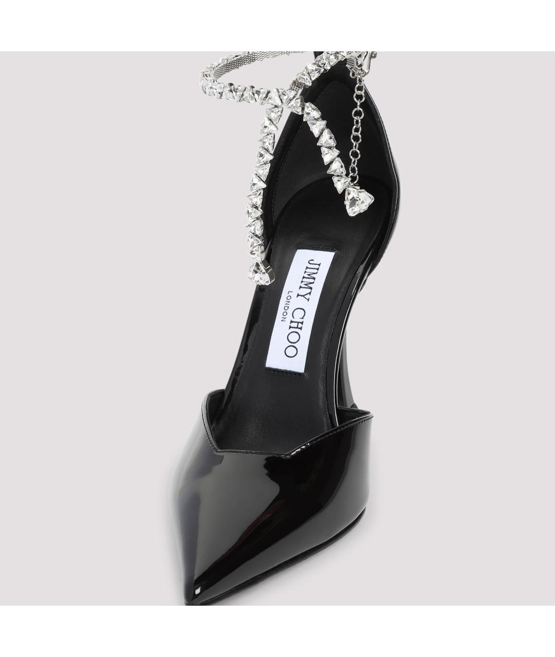 JIMMY CHOO Черные туфли из лакированной кожи, фото 5