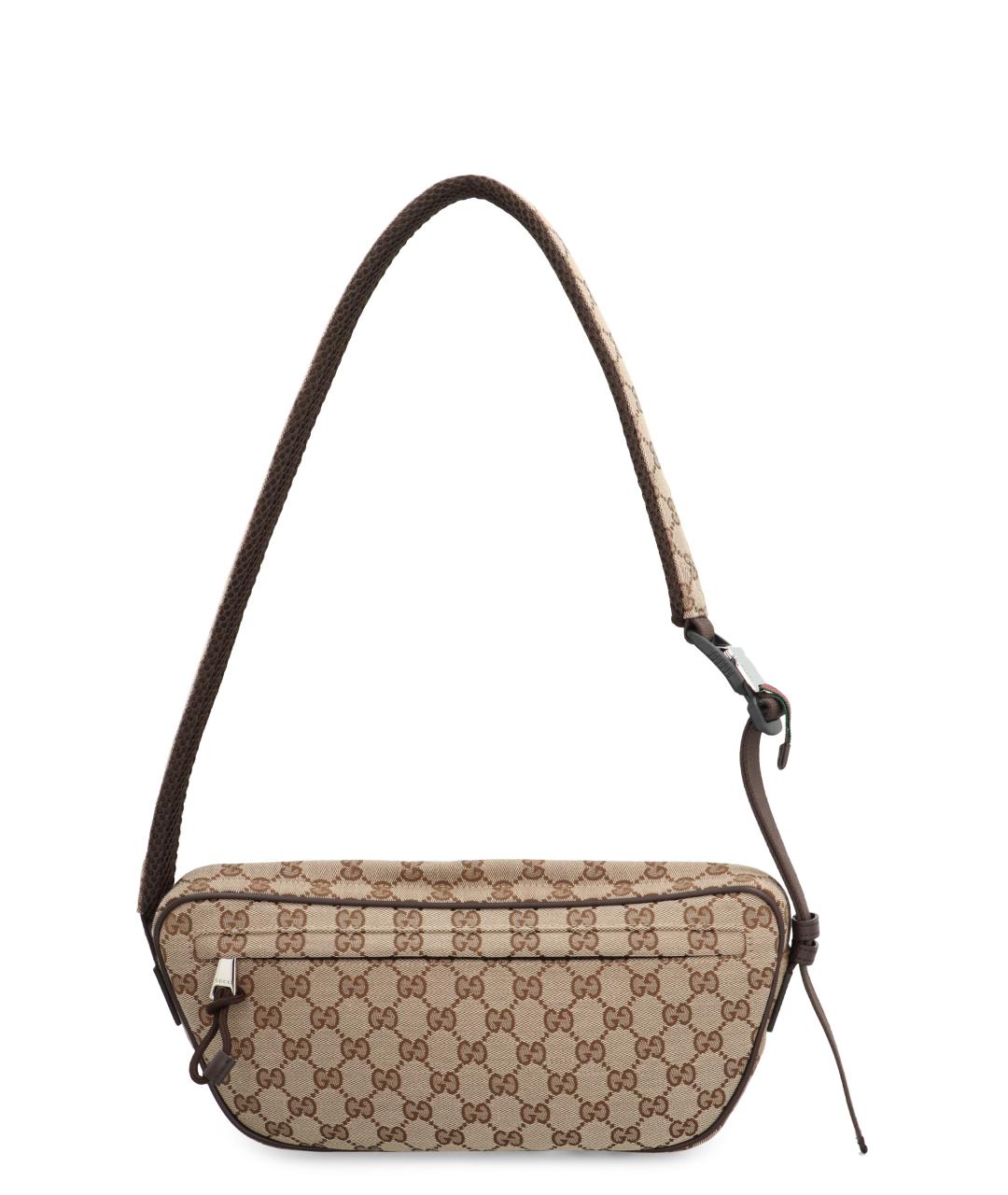 GUCCI Бежевая синтетическая сумка на плечо, фото 4