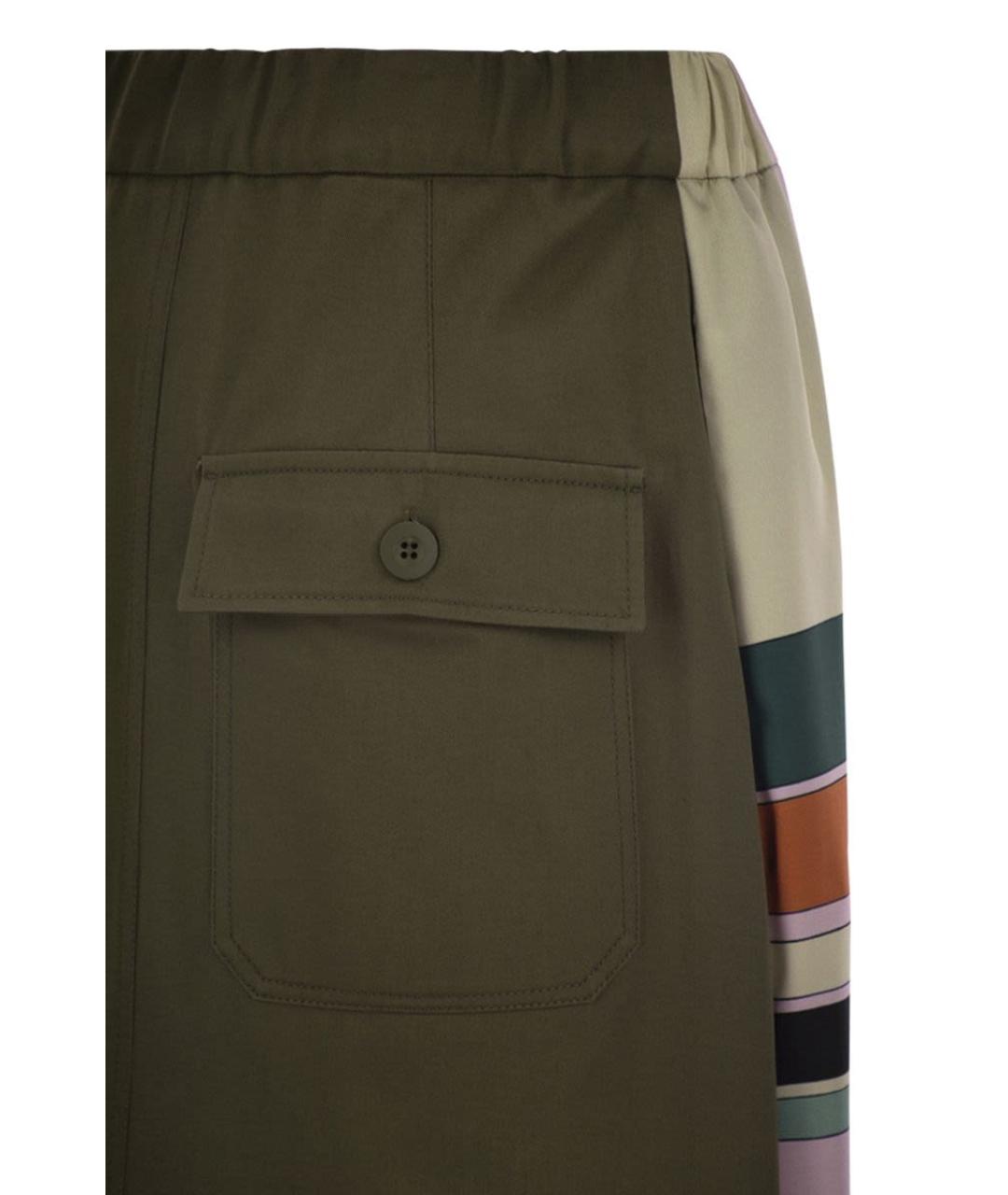 WEEKEND MAX MARA Мульти хлопковая юбка миди, фото 4