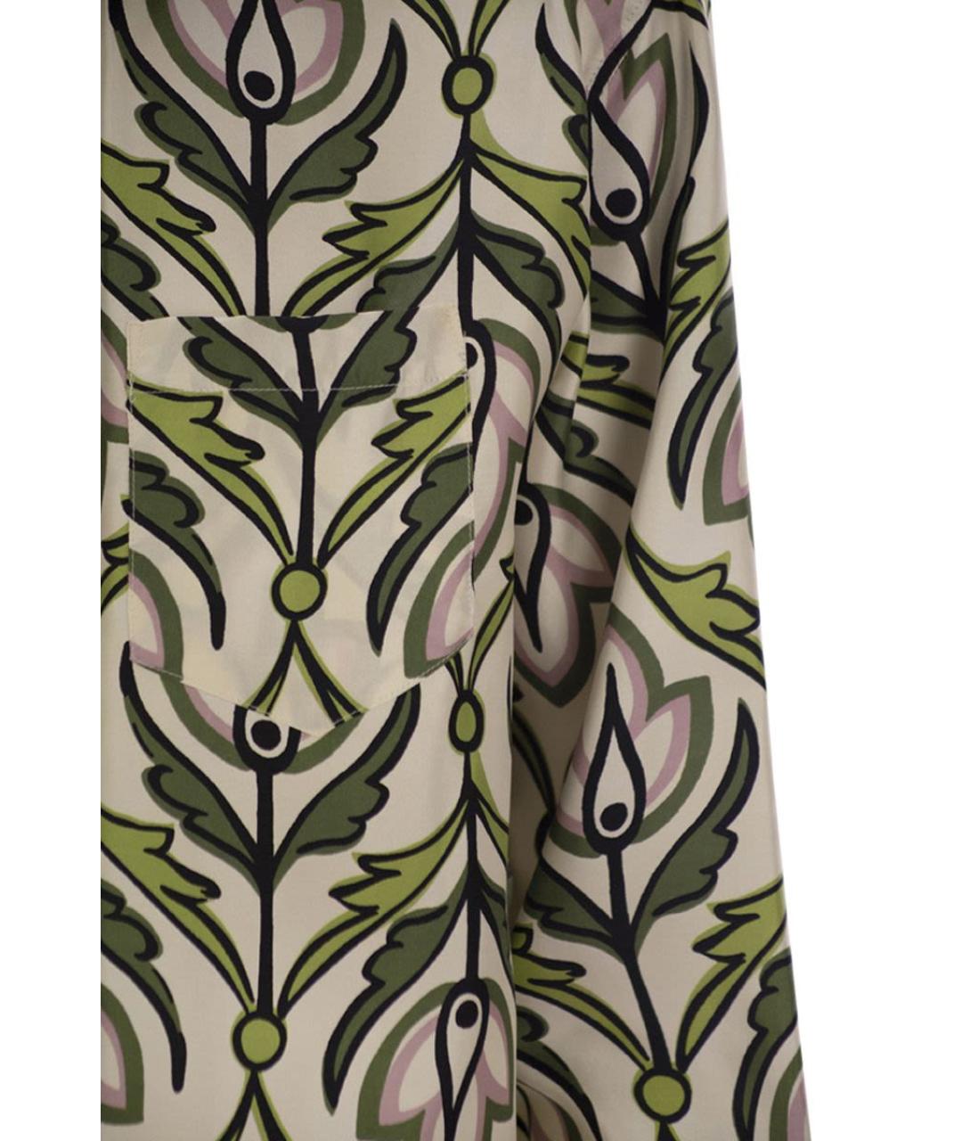 WEEKEND MAX MARA Мульти шелковая рубашка, фото 4