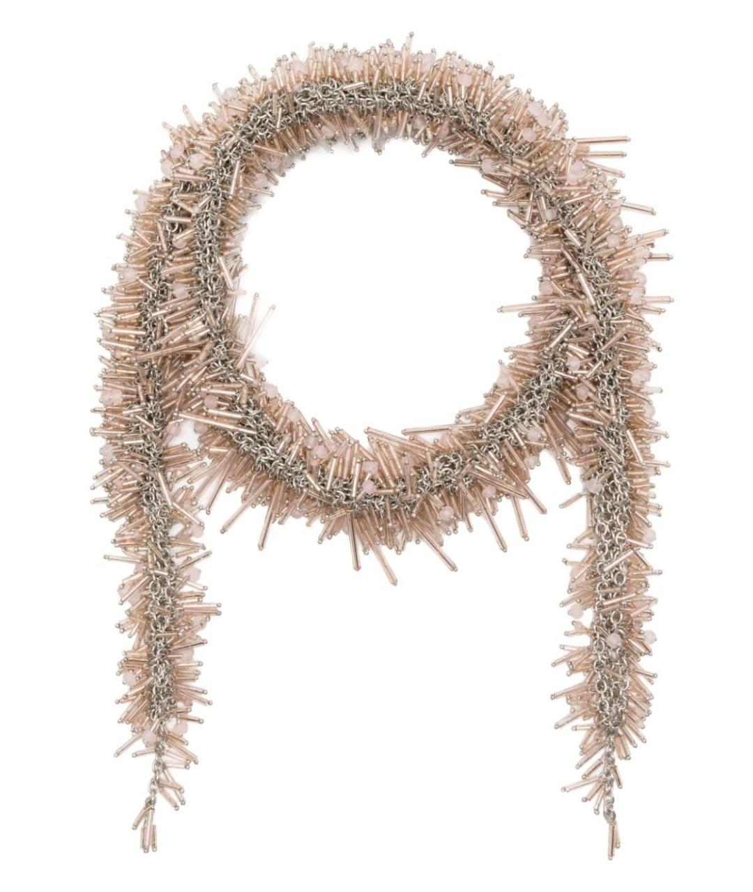 DRIES VAN NOTEN Бежевый шарф, фото 1