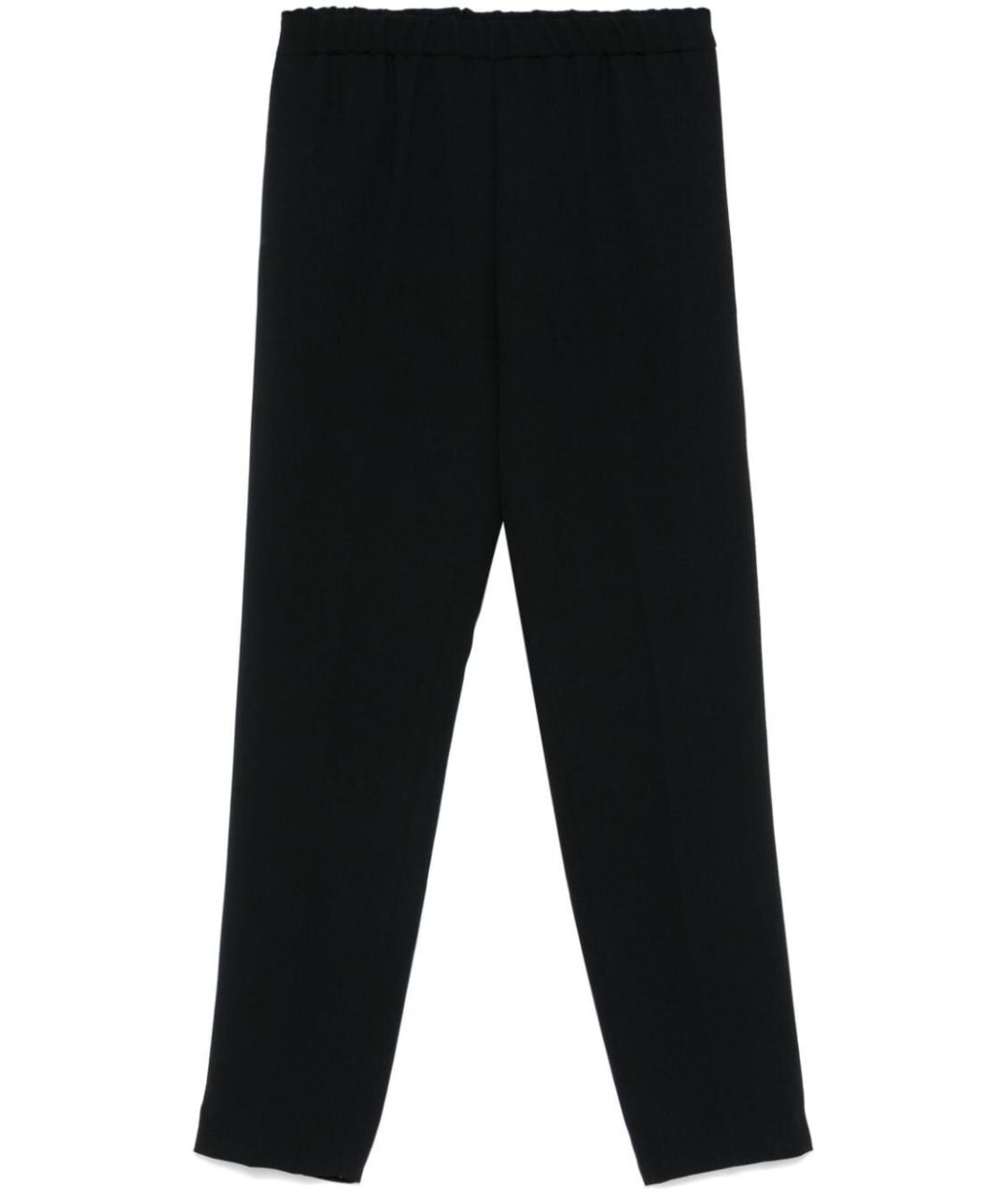 DRIES VAN NOTEN Черные полиэстеровые прямые брюки, фото 4