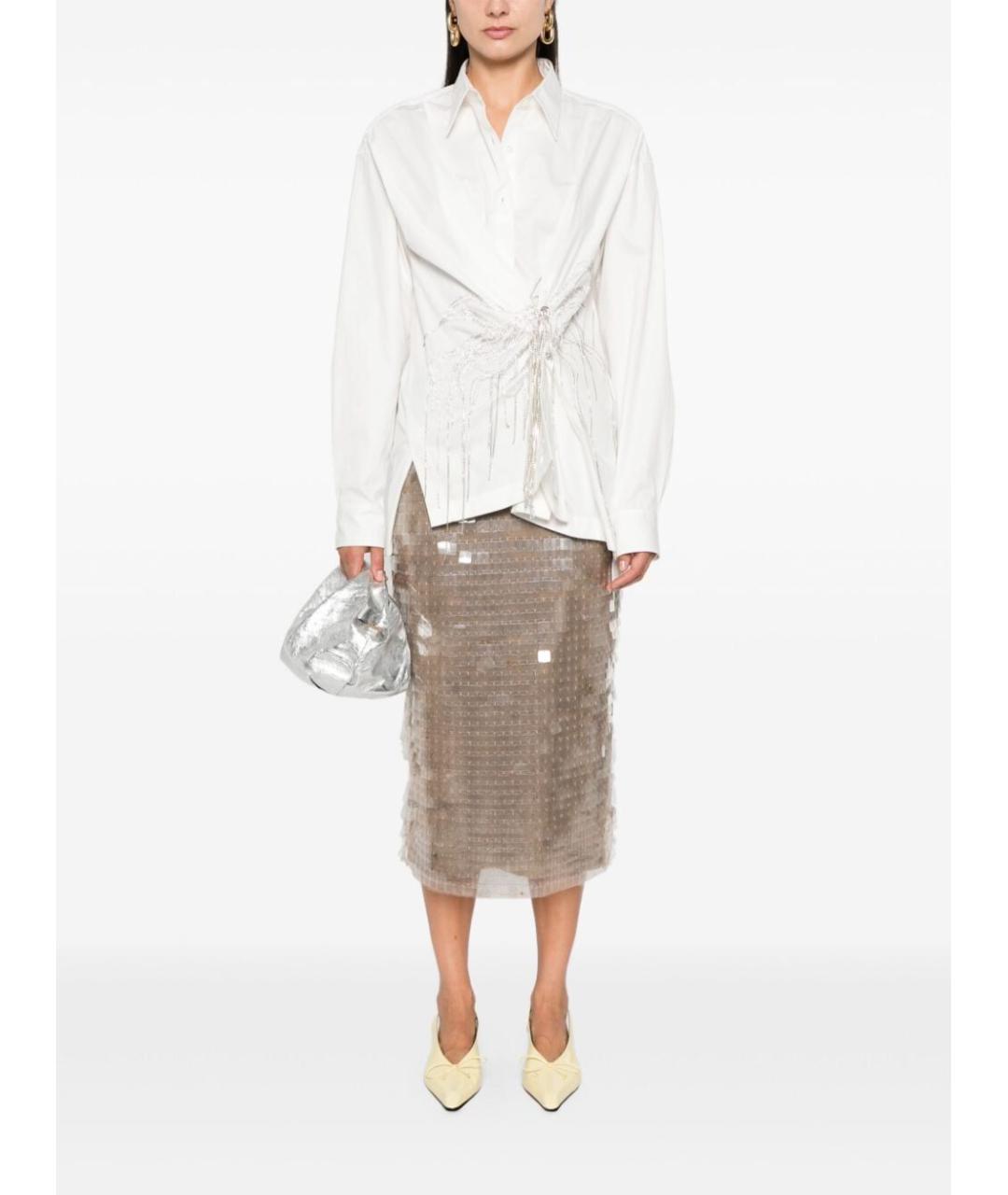 DRIES VAN NOTEN Белая хлопковая рубашка, фото 5