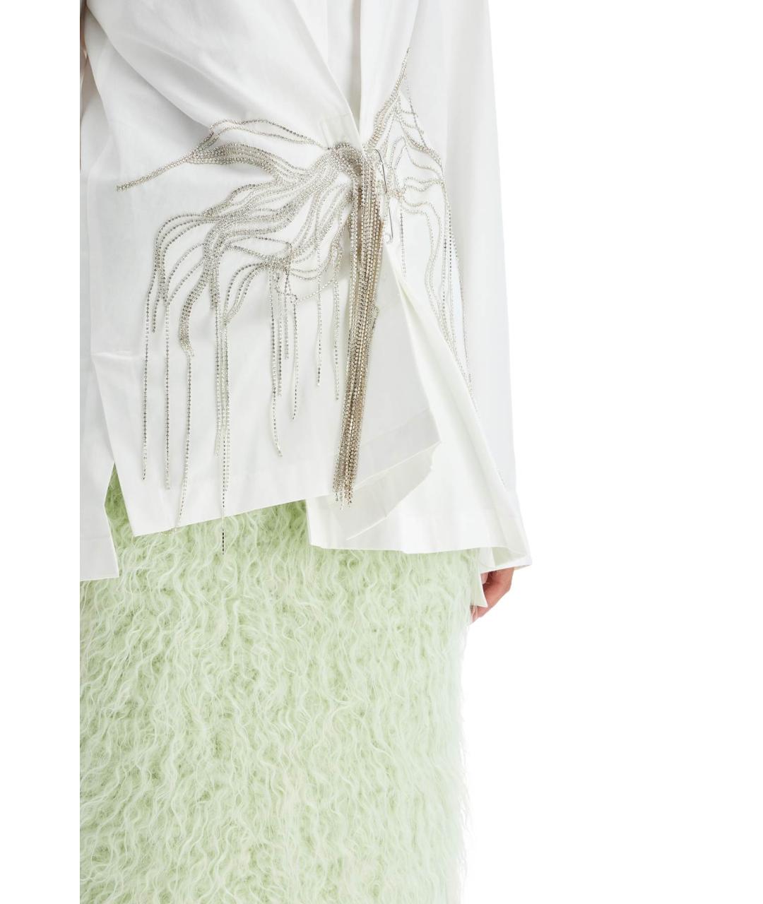 DRIES VAN NOTEN Белая хлопковая рубашка, фото 4
