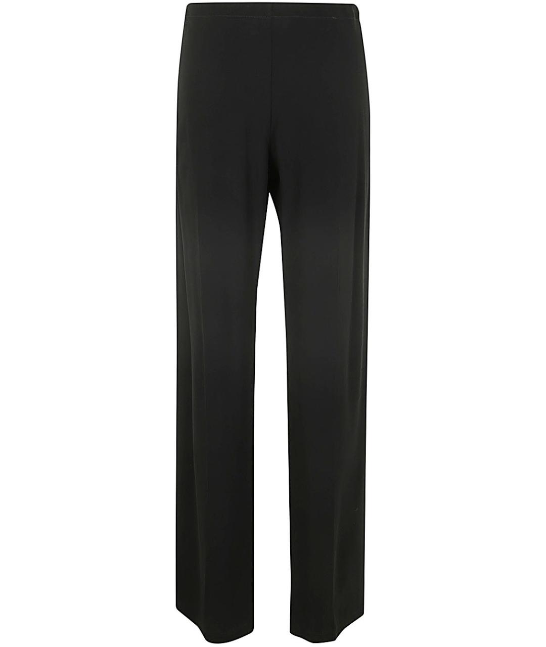 DRIES VAN NOTEN Черные вискозные прямые брюки, фото 2
