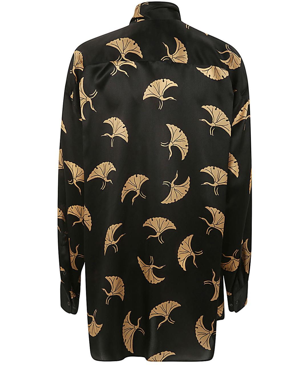 DRIES VAN NOTEN Черная шелковая рубашка, фото 2
