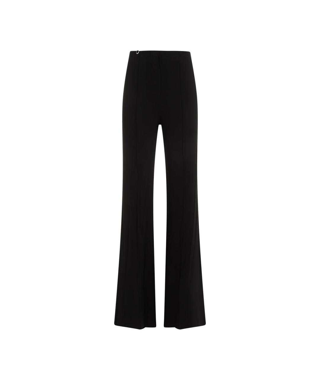 JACQUEMUS Черные ацетатные брюки широкие, фото 1