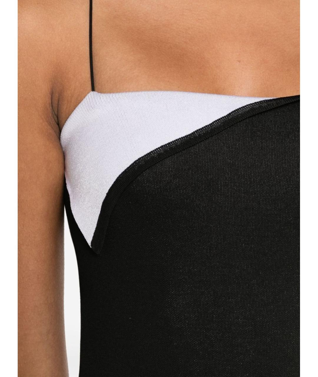 JACQUEMUS Черное полиамидовое коктейльное платье, фото 5