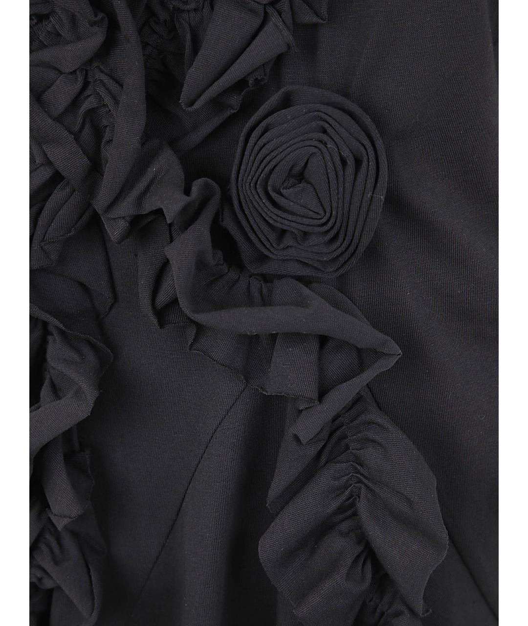 DRIES VAN NOTEN Черное хлопковое повседневное платье, фото 3
