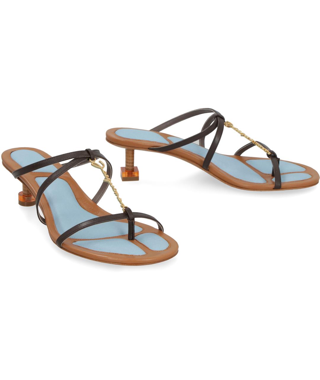 JACQUEMUS Мульти кожаные мюли, фото 3