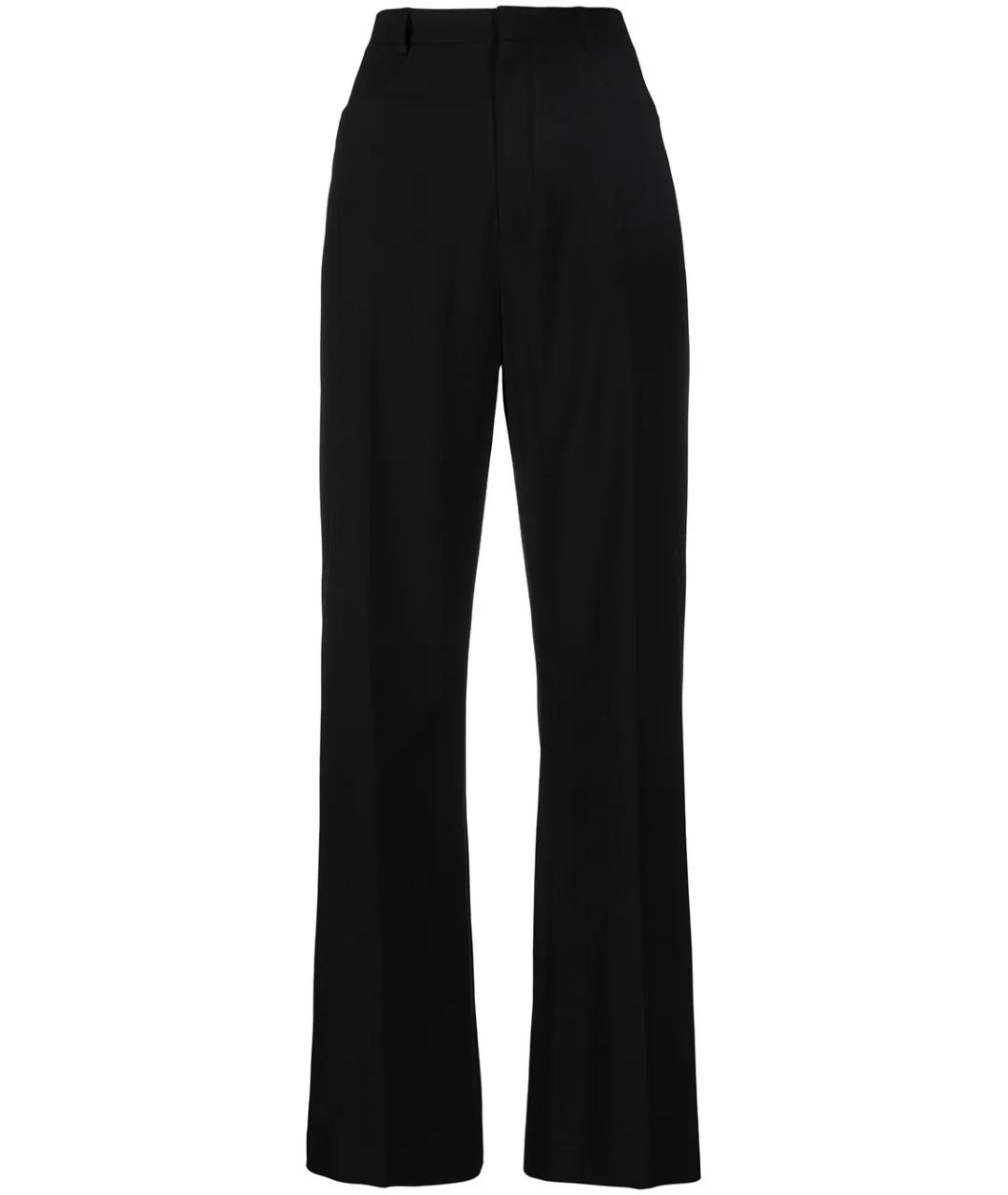 JACQUEMUS Черные шерстяные прямые брюки, фото 1