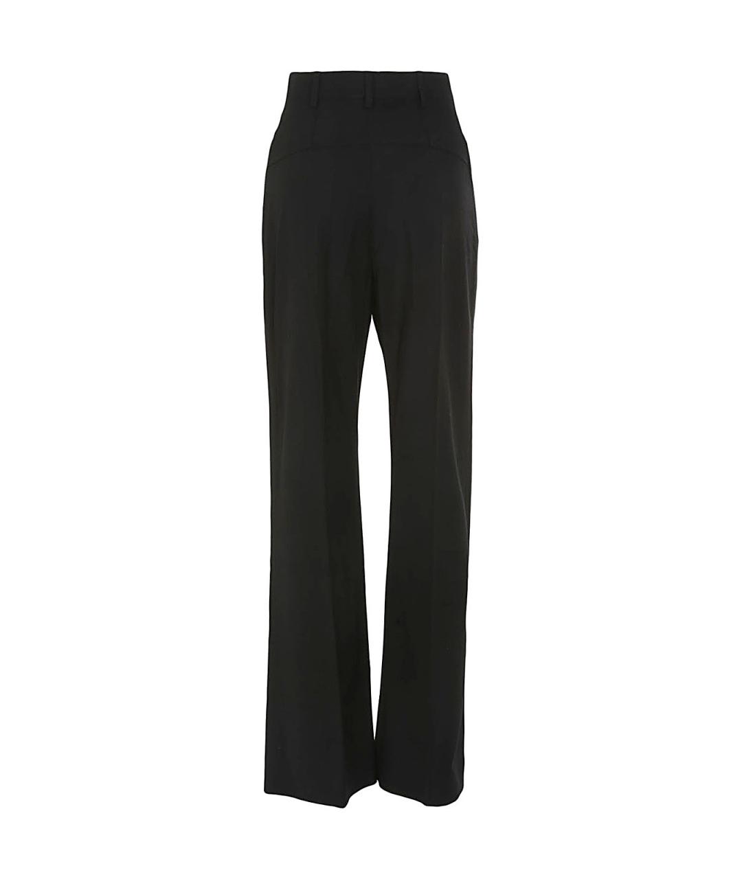 JACQUEMUS Черные шерстяные прямые брюки, фото 2