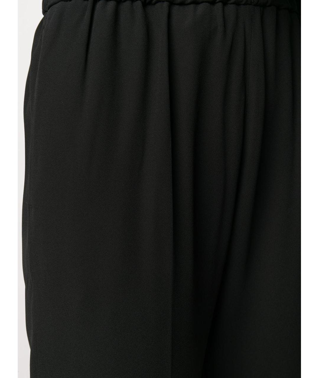 DRIES VAN NOTEN Черные вискозные прямые брюки, фото 4