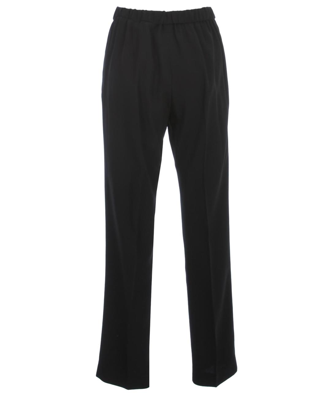 DRIES VAN NOTEN Черные вискозные прямые брюки, фото 2