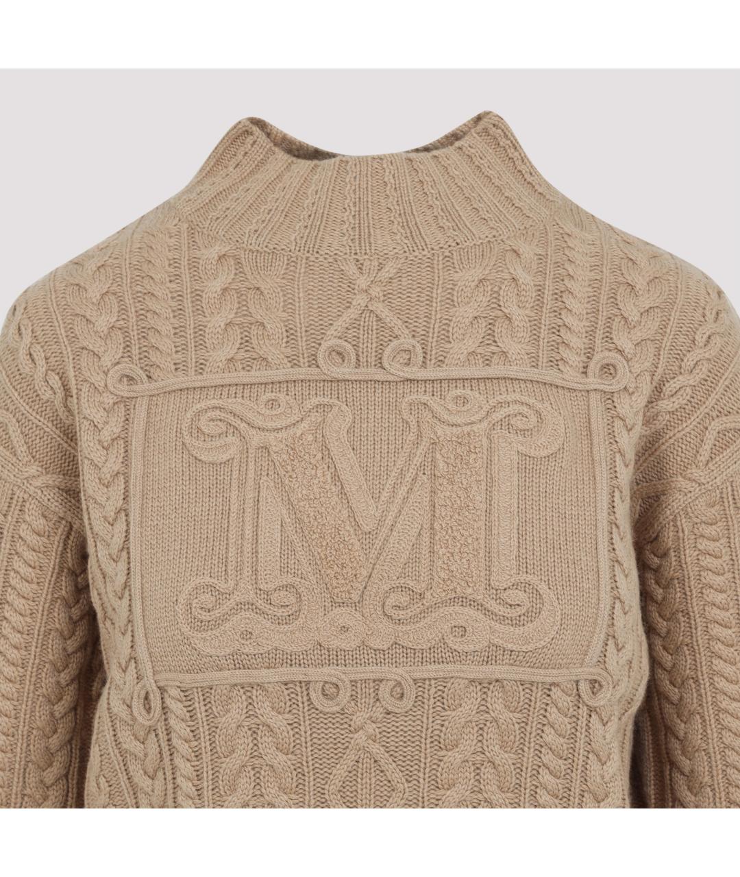MAX MARA Бежевый кашемировый джемпер / свитер, фото 4