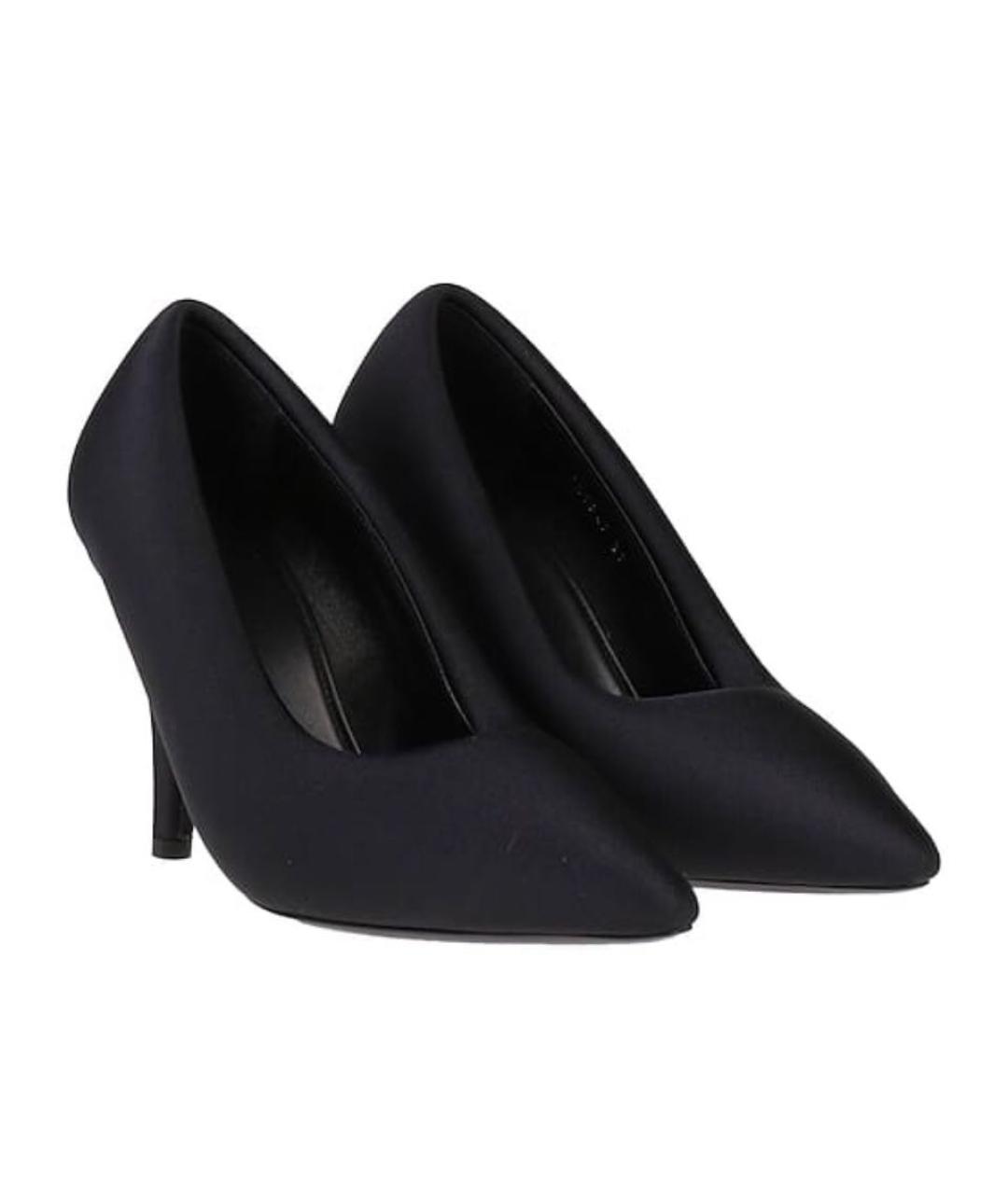 BALENCIAGA Черные текстильные туфли, фото 4