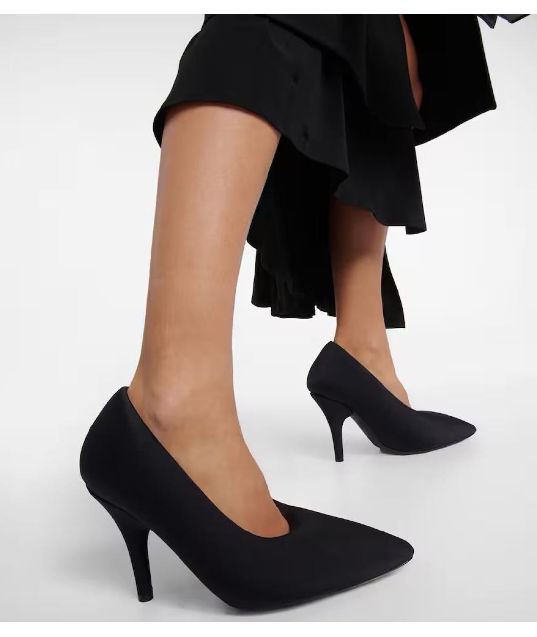 BALENCIAGA Черные текстильные туфли, фото 8