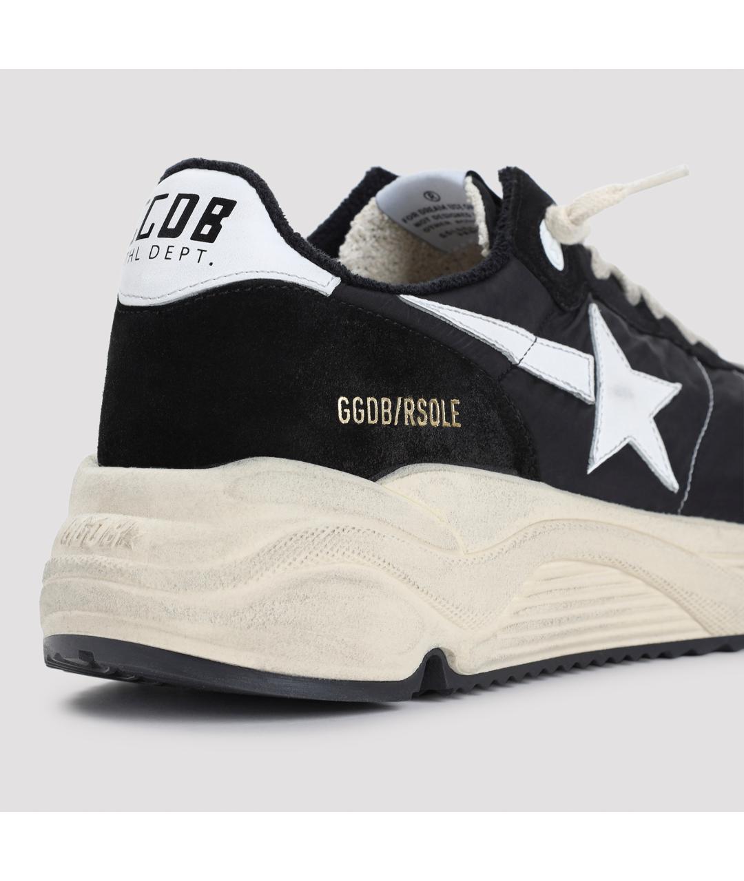 GOLDEN GOOSE DELUXE BRAND Черные синтетические низкие кроссовки / кеды, фото 5