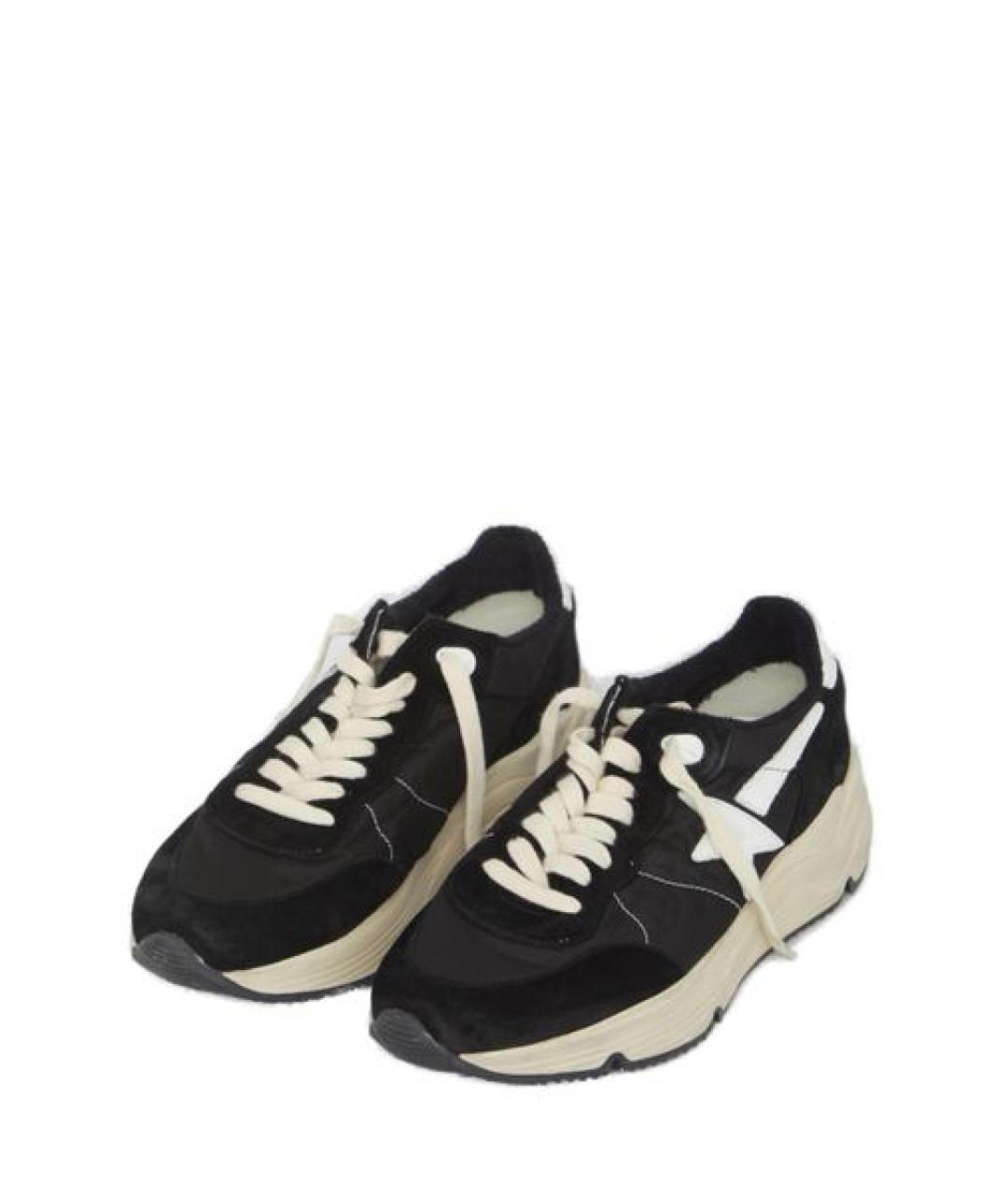 GOLDEN GOOSE DELUXE BRAND Черные синтетические низкие кроссовки / кеды, фото 3