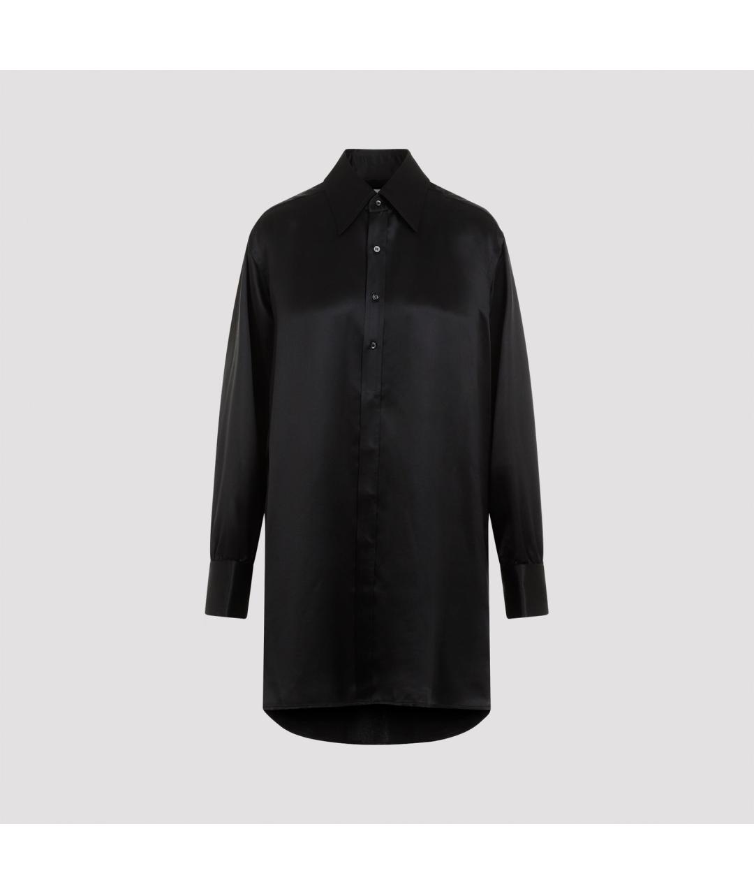 MAISON MARGIELA Черная шелковая рубашка, фото 3