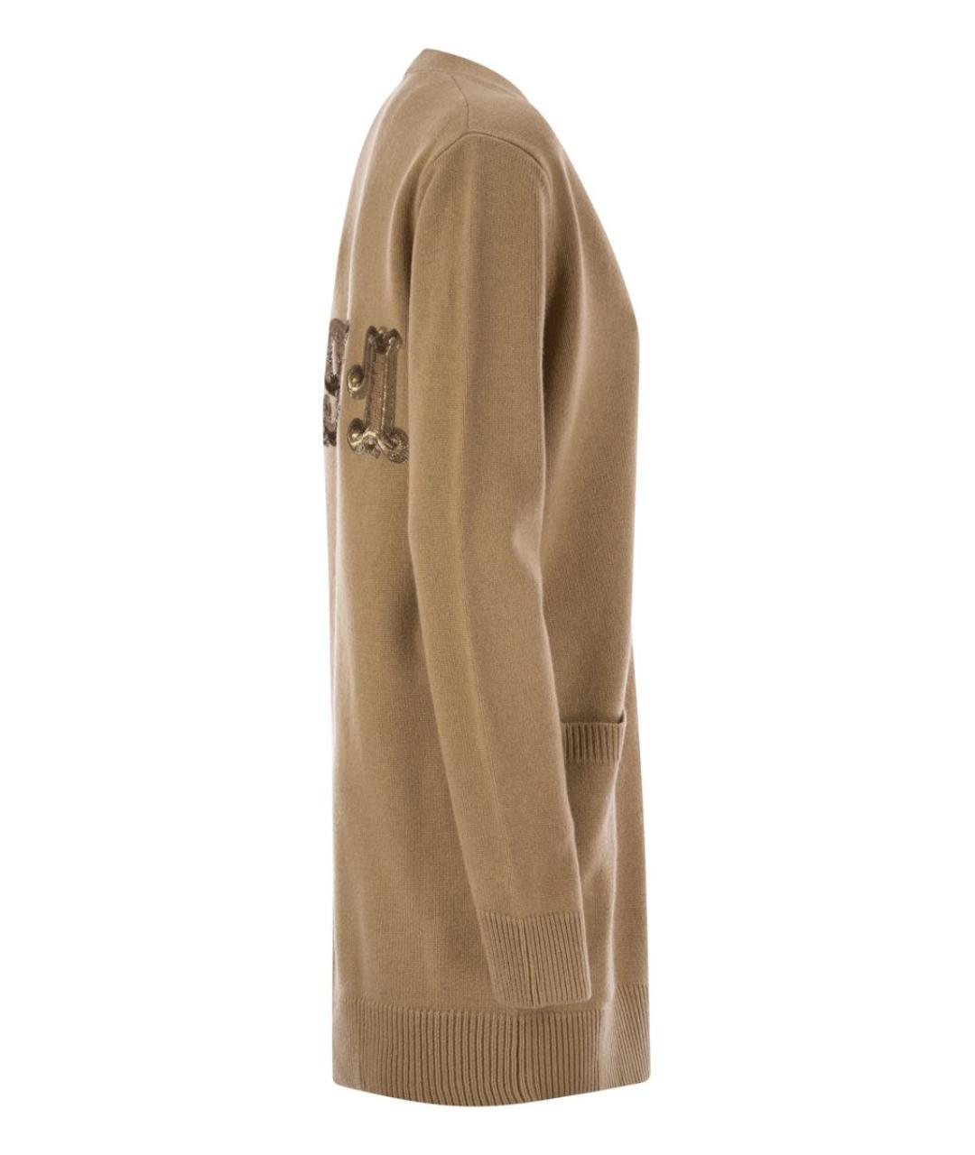 MAX MARA Коричневый кашемировый кардиган, фото 3