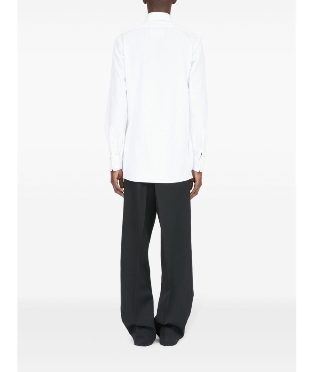 MAISON MARGIELA Белая хлопковая классическая рубашка, фото 4