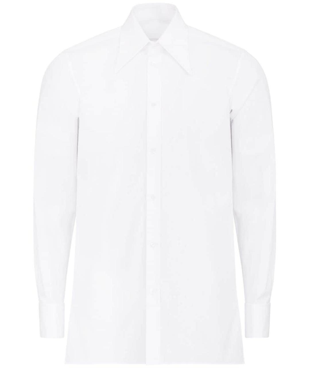 MAISON MARGIELA Белая хлопковая классическая рубашка, фото 1