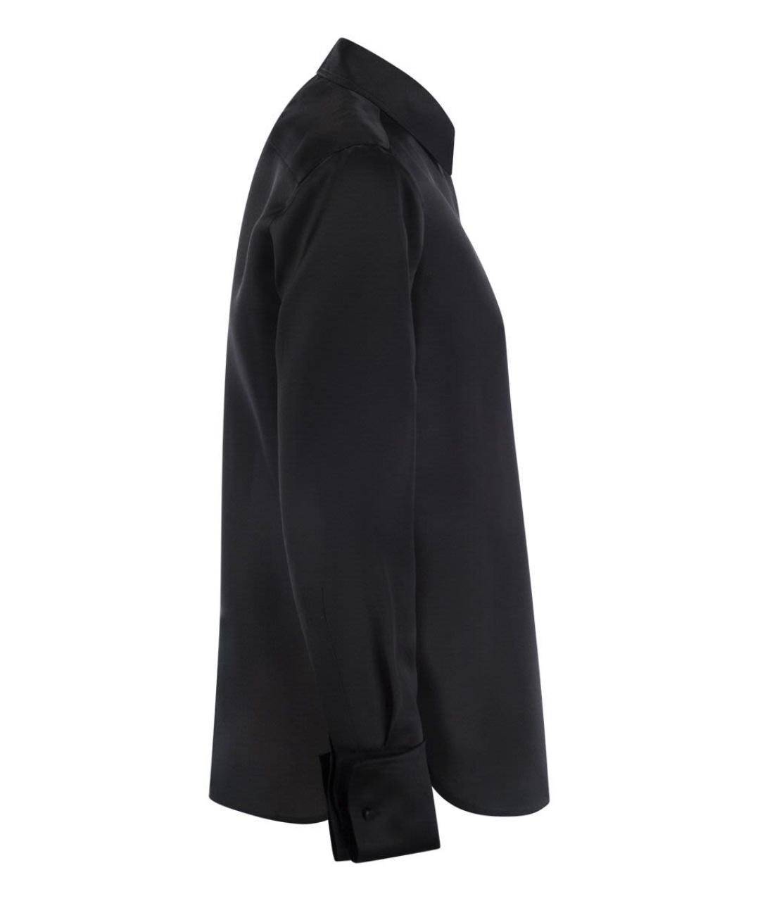 MAX MARA Черная шелковая рубашка, фото 3