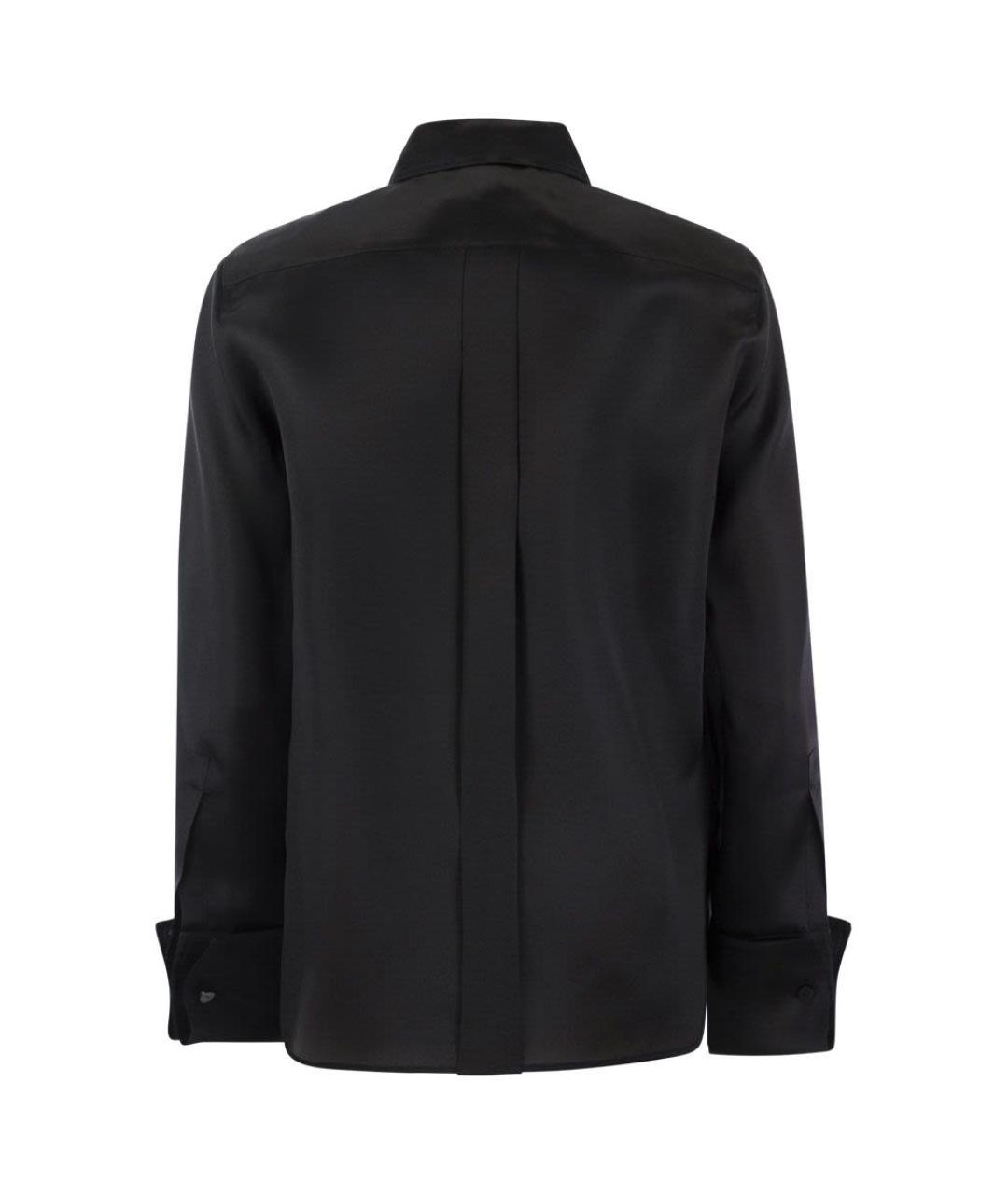 MAX MARA Черная шелковая рубашка, фото 2