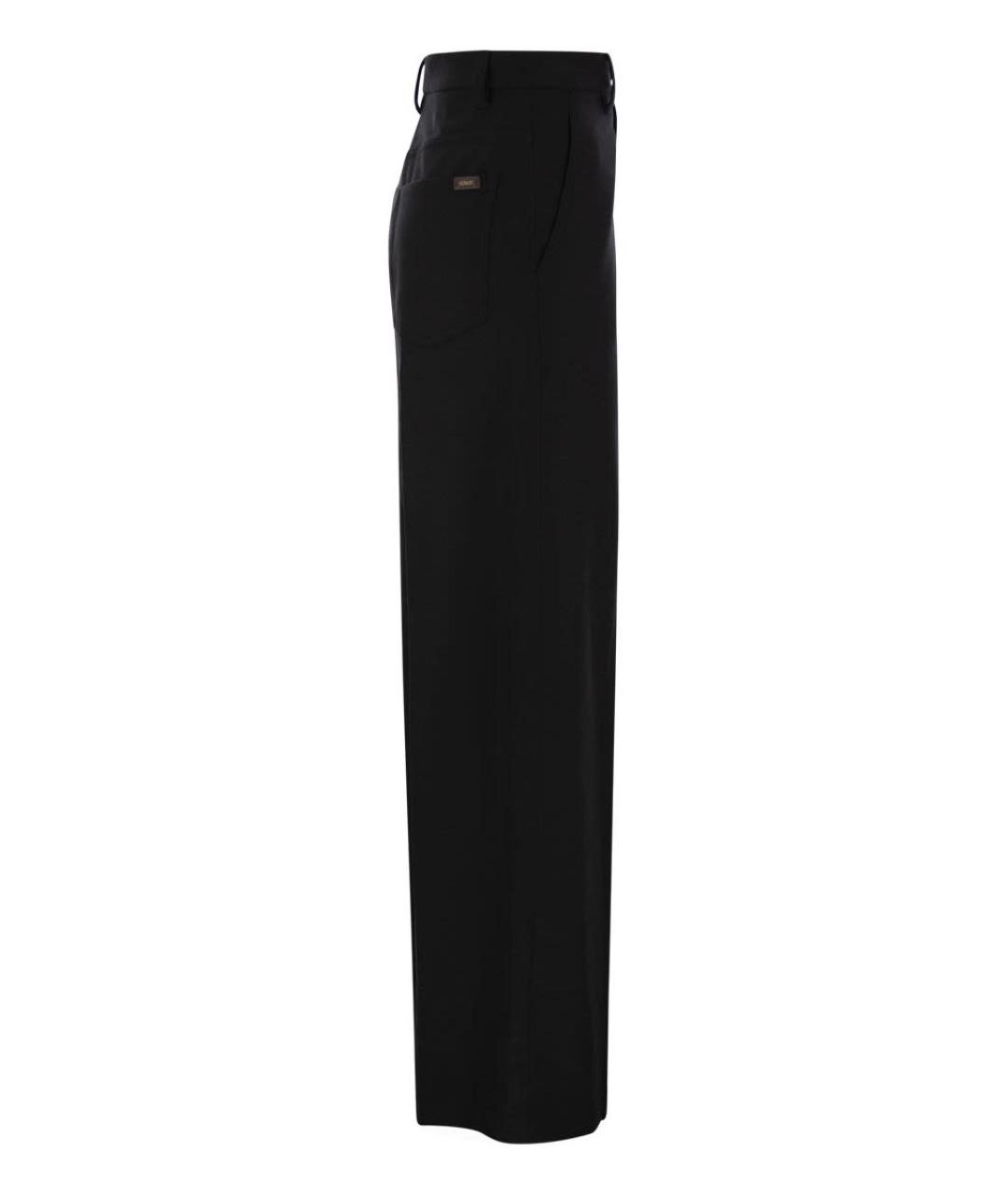 BRUNELLO CUCINELLI Черные прямые брюки, фото 3