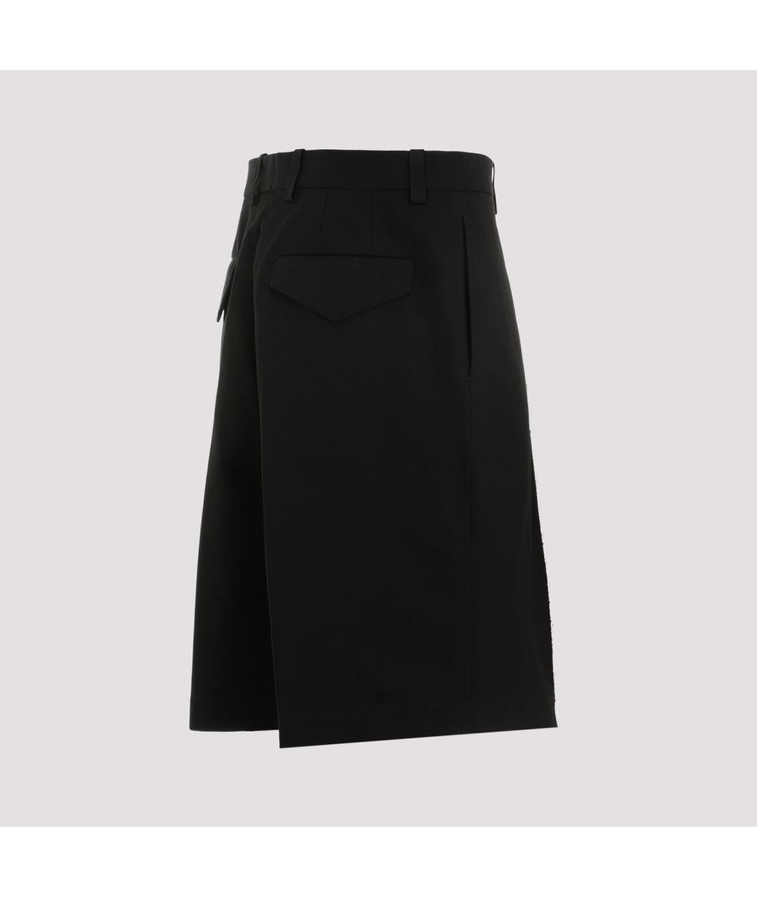 JIL SANDER Черные хлопковые повседневные брюки, фото 3